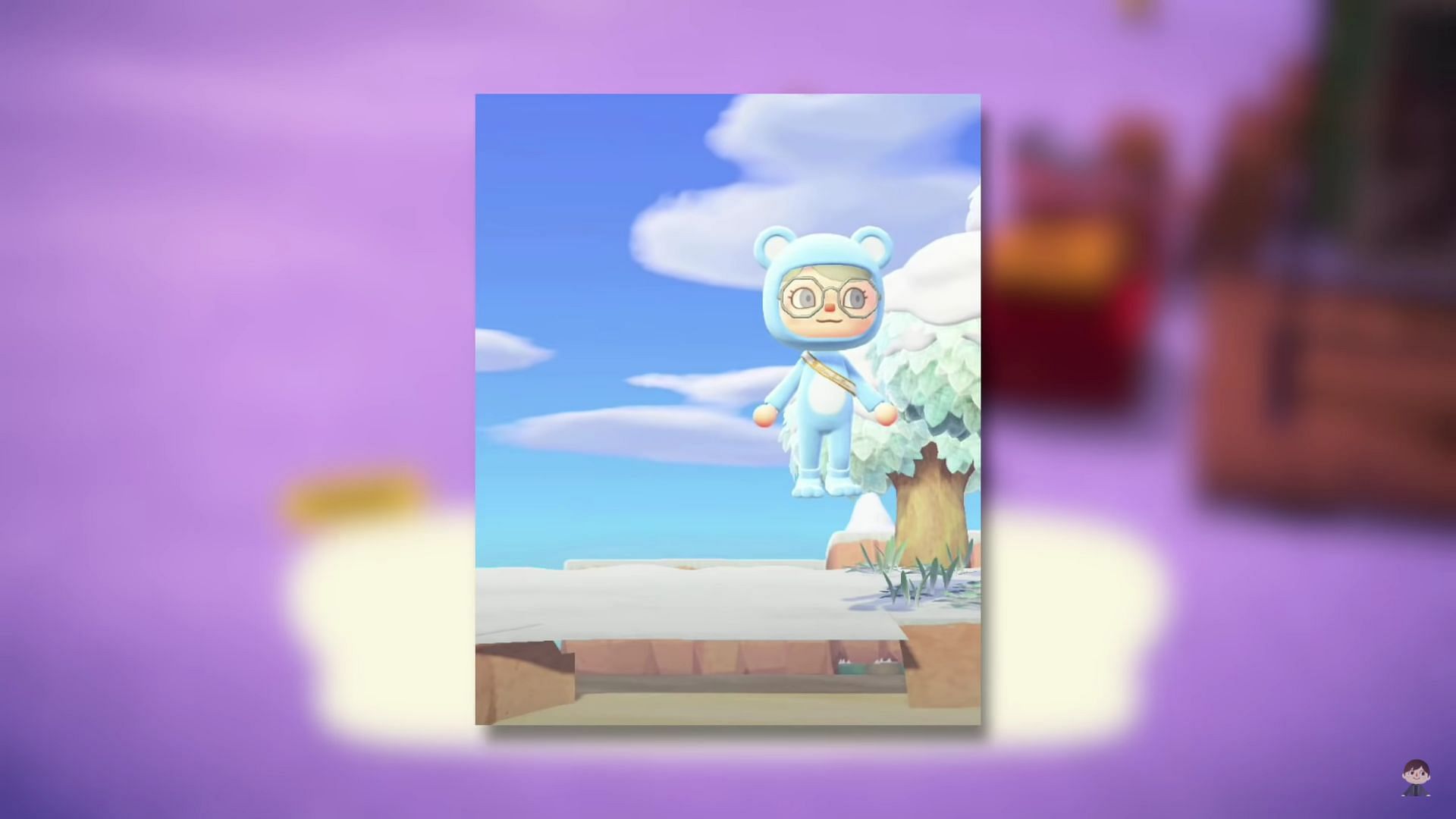 Invisible staircase on Harvey's Island in New Horizons (Image via Crossing Channel/YouTube)